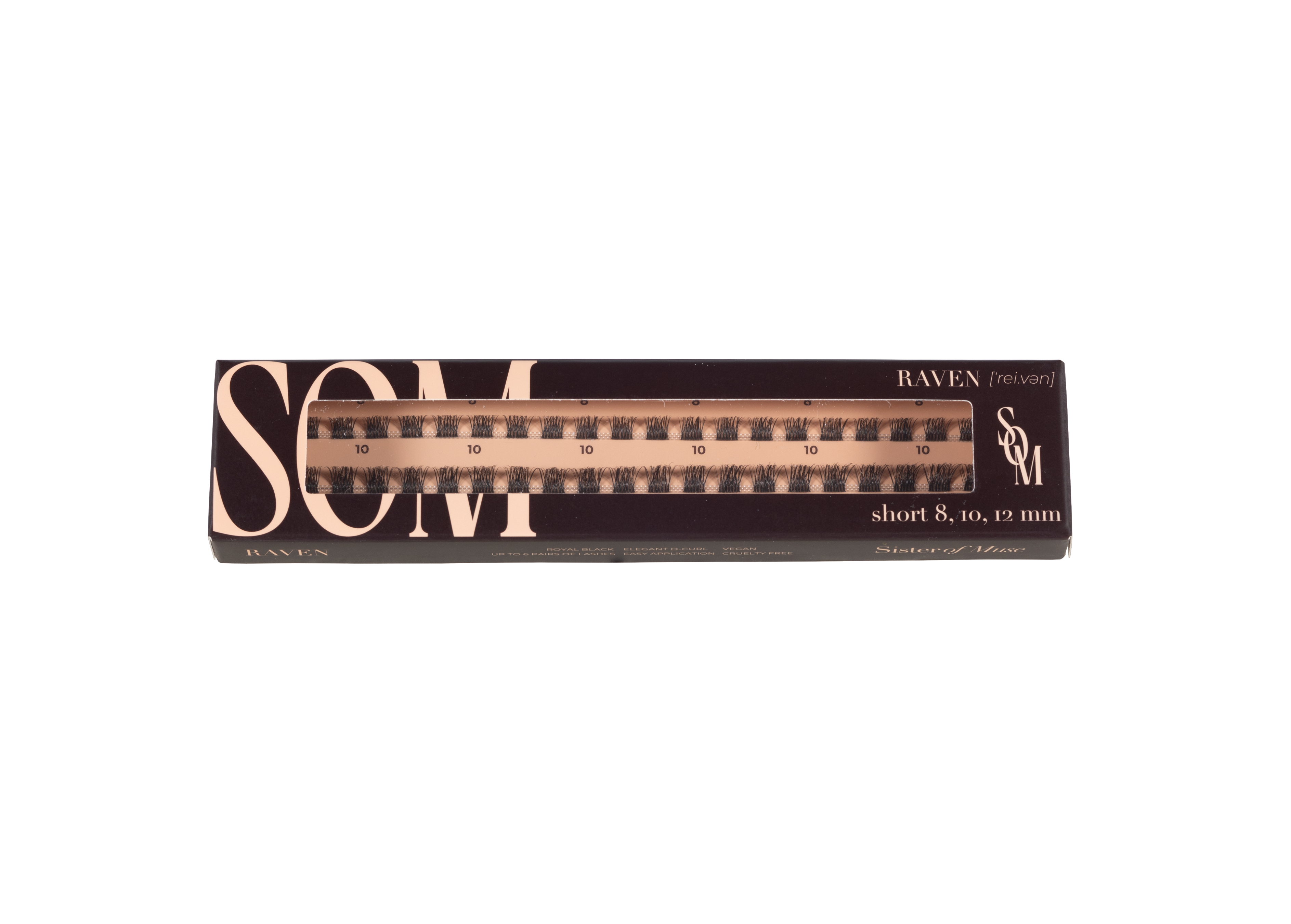 Raven -ripset (musta)